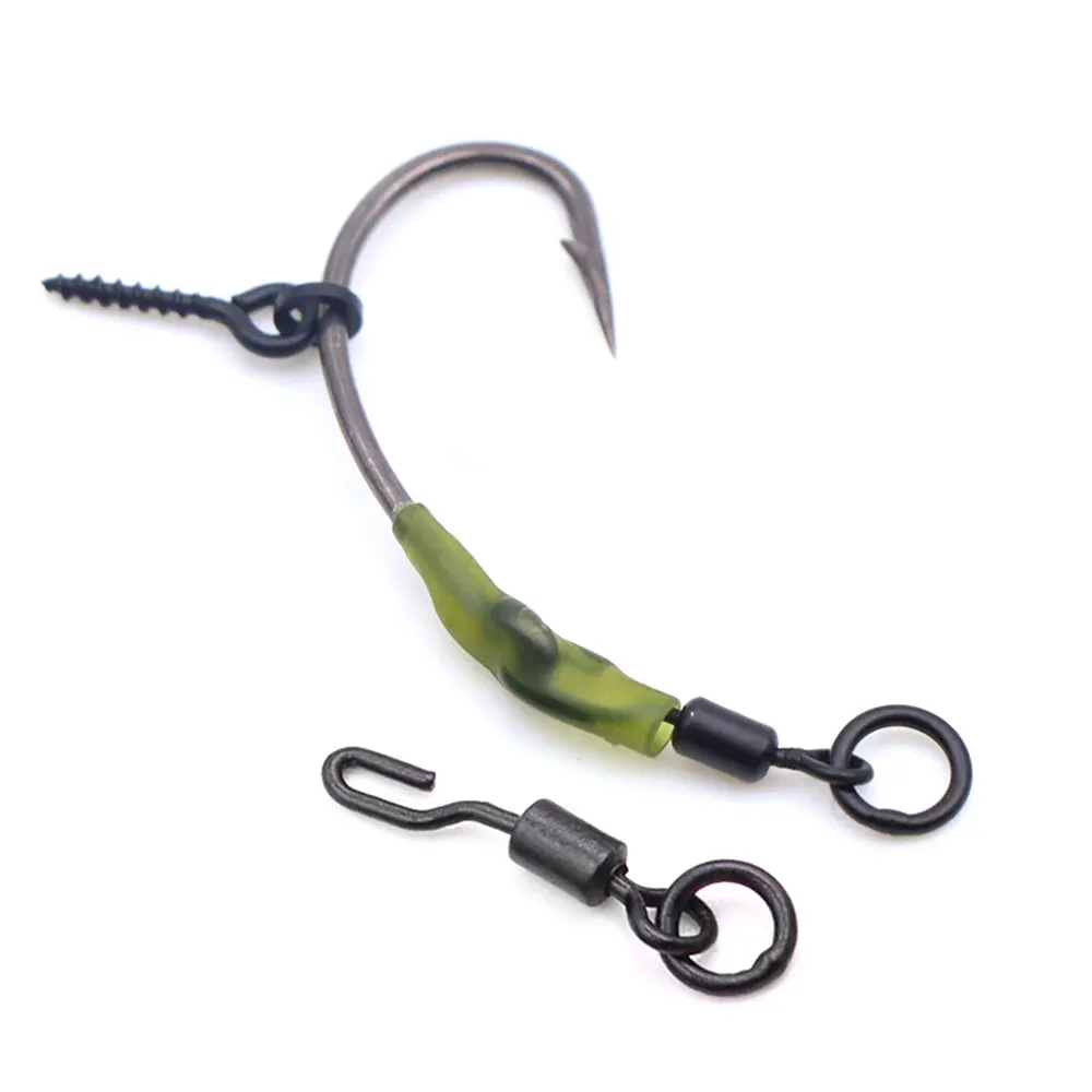 20 قطعة صيد سمك الشبوط يدور روني سبينر تلاعب التغيير السريع المفاجئة حلقة يدور لصيد الأسماك هوك ربط موصل اكسسوارات معالجة