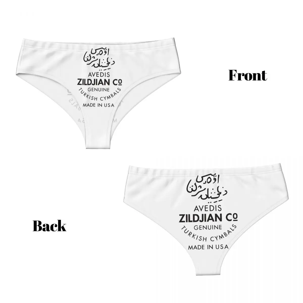 Custom Women Turkish Cymbals Panties Comfort Zildjian Briefs Underwear