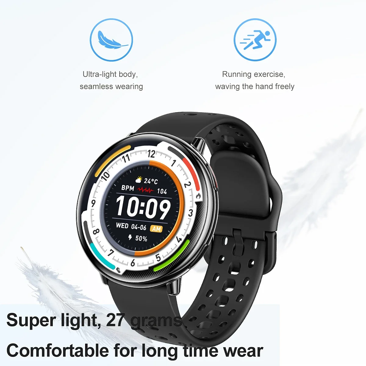 VWAR 액티브 2 GPS 스마트 워치 남성용 초박형 메탈 케이스 나침반 블루투스 통화 IP68 방수 스마트워치 여성용 샤오미 IOS용