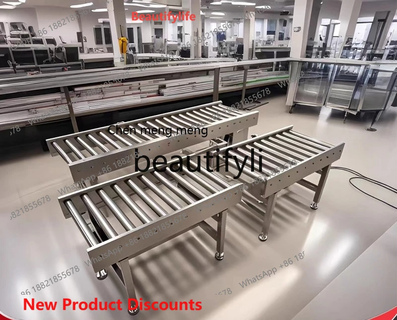 

cn8350 ss Non-Powered Roller Conveyor Galvanized Assembly Line Power Stainless Steel Conveyor Belt Roller Floor Line