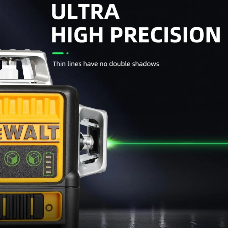 Dewalt DW089LG 3 Sides*360 Degree Vertical 12 Lines Laser Level   Horizontal Green Light Level Meter Outdoor