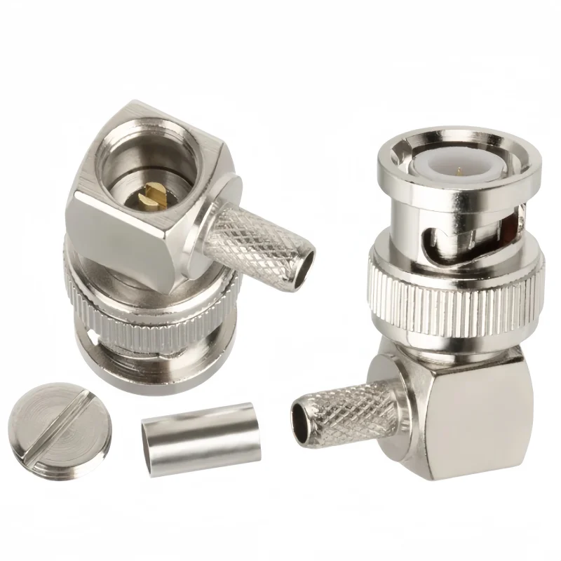 1Pcs/lot Pure copper 50-3 feeder connector crimp RG58 plug SMA/BNC/TNC/UHF/M/F/N RF connector