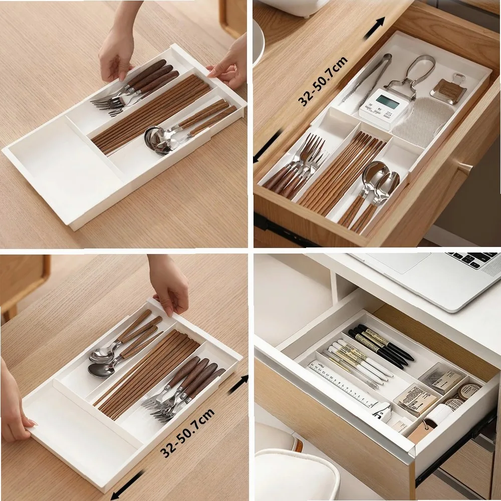 

Adjustable Flatware Tray Cutlery Holder Silverware Drawer Organizer Expandable Cutlery Organizer Utensil Tray For Kitchen