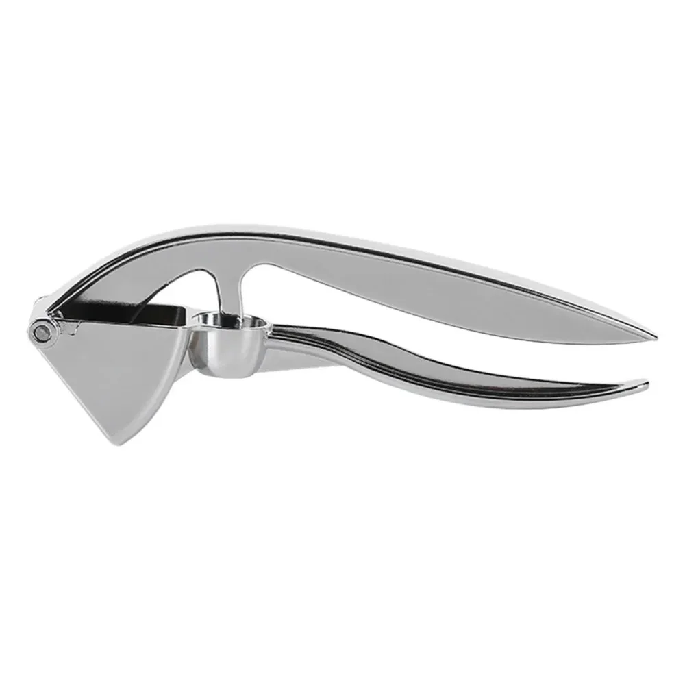 Practical 2 in 1 Garlic Press Rust-proof Corrosion-resistant Garlic Squeezer Zinc Alloy Labor-saving Red Date Pitter Olive
