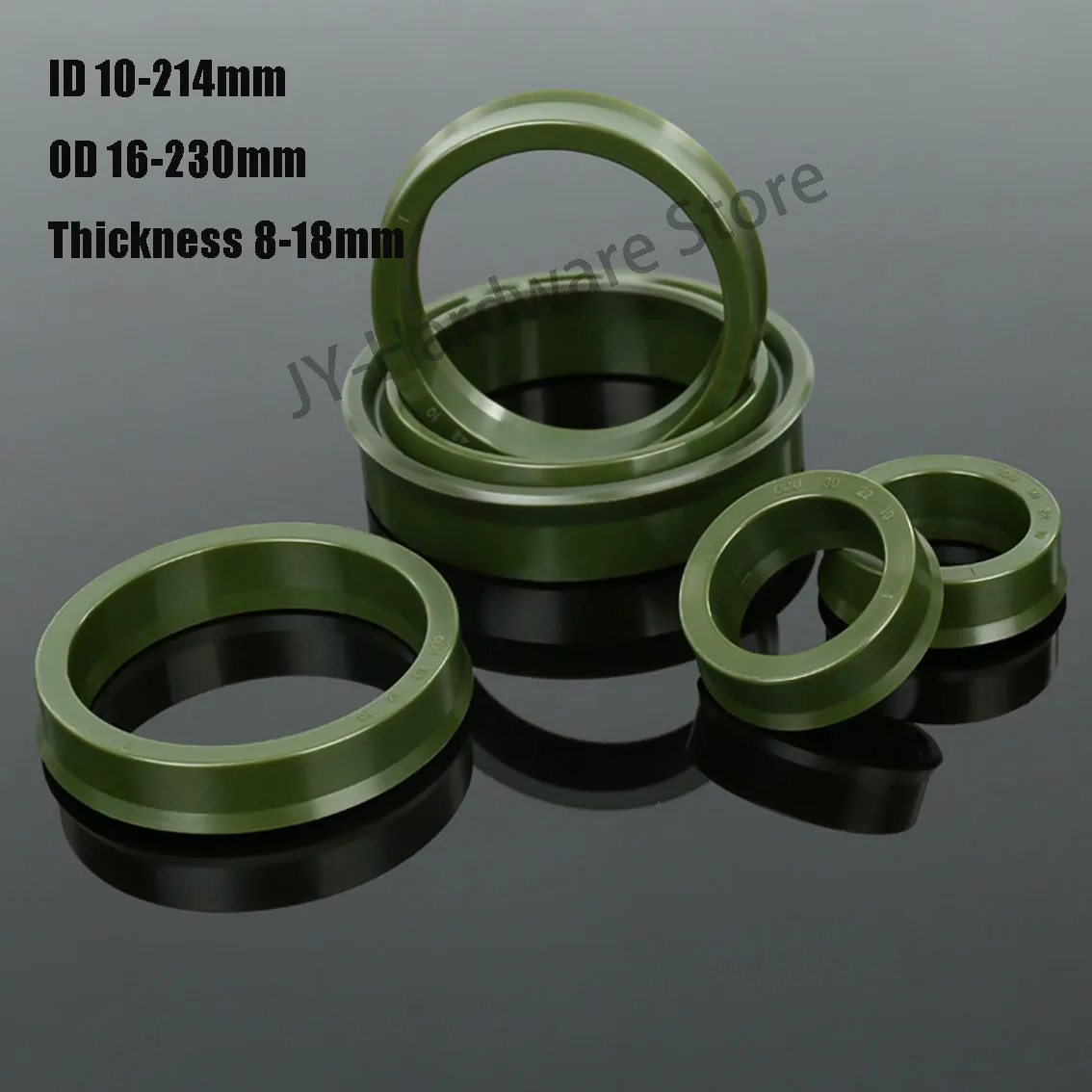 1Pcs Polyurethane Hydraulic Cylinder Oil Sealing Ring  ID 10-214mm OD 16-230mm  YXD/ODU/Y/U  Type Sealing Ring Gasket For Hole