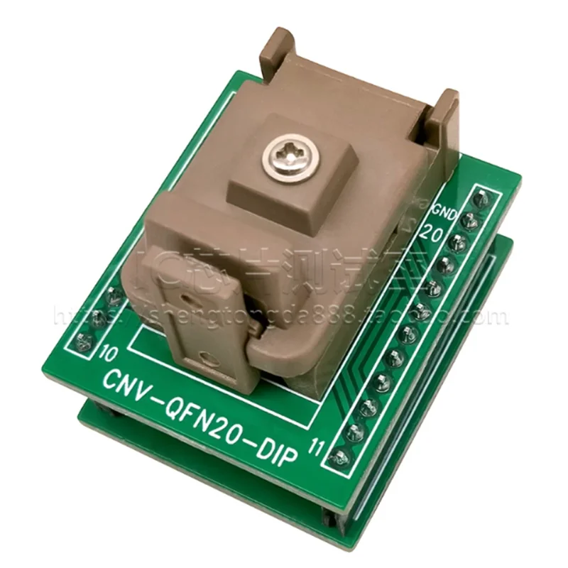 QFN20 programming socket/QFN3X3-20L (0.4)/DFN20 IC Chip Socket Aging Test Socket
