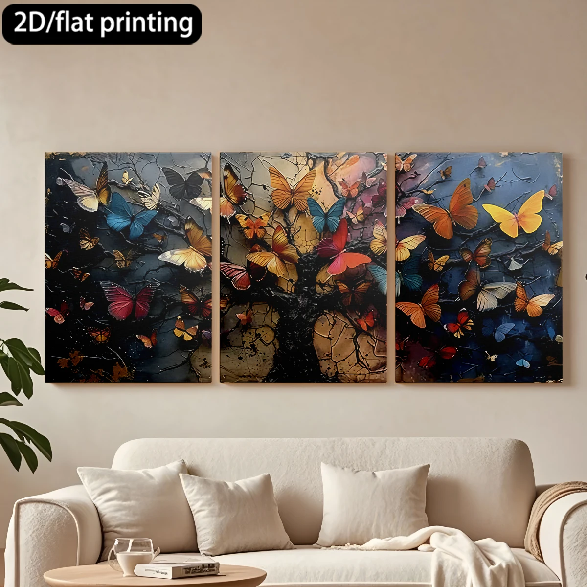 Three-Panel Decorat…