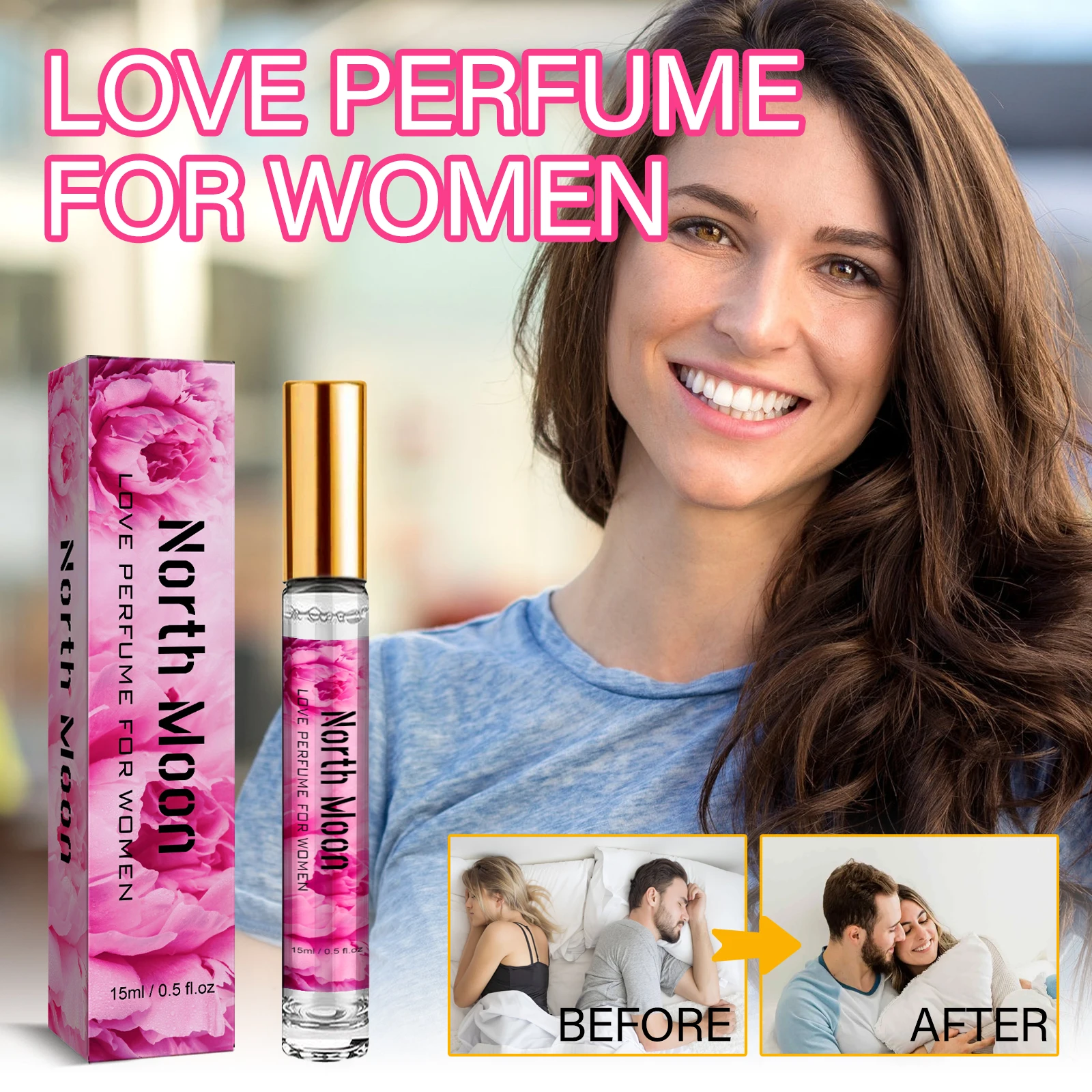 North Moon Love Perfume For Women Perfume that Attract Men 15ml Aura perfume for women Natural Attraction Sweet Atmosphere