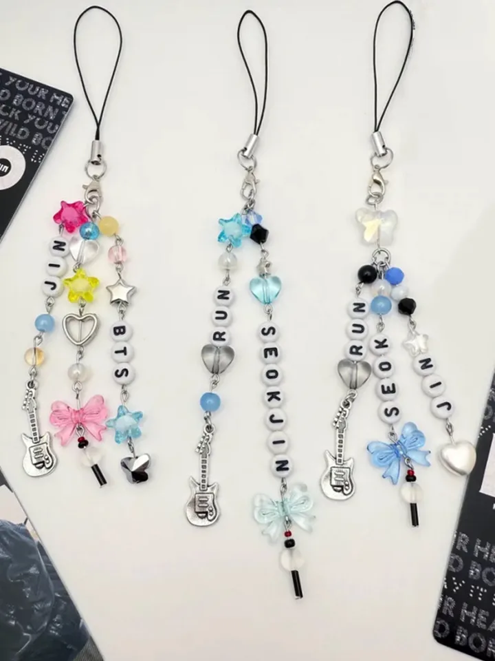 BTS RUN JIN アムステルダム　ストラップ Jin Run Seokjin Echo EP World Tour inspired phone charm keychain