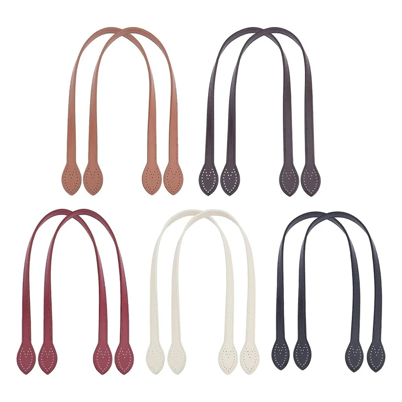 

ABZC-Кожаные ремни для кошелька, набор из 10 шт.-5 цветов, 23,4 дюйма, короткая ручка для сумки с наконечниками в форме ушей, материал для изготовления сумки