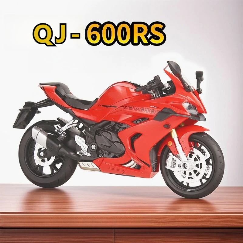

1:12 QJMOTOR 600RS QJ Motorcycle Model Simulation Alloy Sound and Light Toy Model Children's Birthday Gift