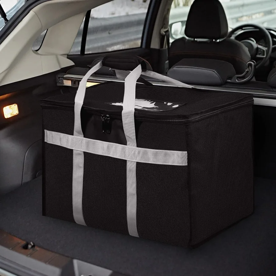 حقيبة توصيل الطعام المعزولة مقاس 23 × 14 × 15 بوصة داخلية مقاومة للماء مثالية لتقديم الطعام التجاري حقيبة بقالة قابلة لإعادة الاستخدام Profiona