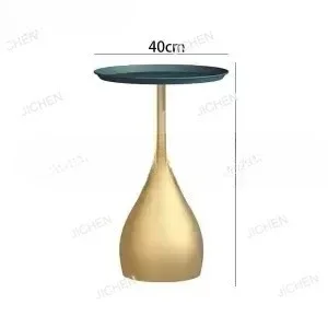 Meja Samping JCX Nordic Creative, Meja Bundar Kecil Modern Minimalis dari Besi untuk Ruang Tamu, Meja Kopi Sofa, Lemari Samping