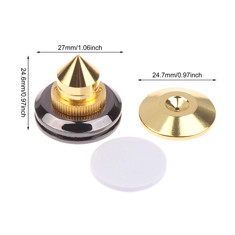 

4 шт./компл., 30*27 мм, коробка для громкоговорителя из чистой меди, шипы, конус, напольный амортизатор, гвозди для ног, подставка для динамиков, подставка для ног, подставка для ног