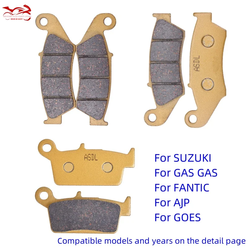 For FANTIC GOES SUZUKI DR/RM/RMX 125/250 AJP PR5 250 GAS GAS EC/MX 125/200/250/300 SM Halley 125 450 cc Pampera 450 Brake Pads