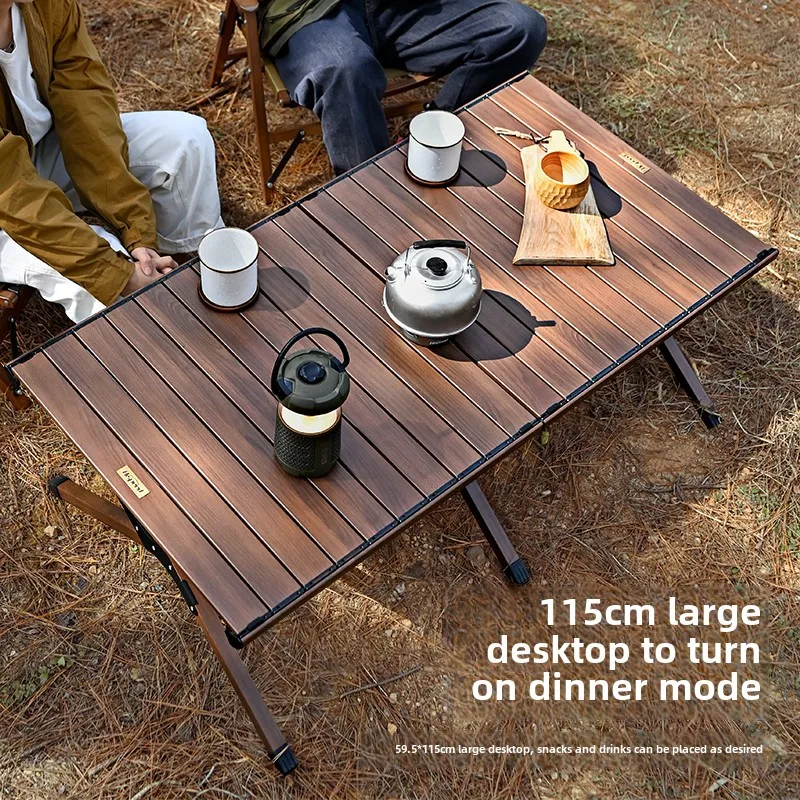 

Modern Outdoor Patio Furniture Aluminum Omelet Table Portable Camping Table Foldable Mesa Plegable Picnic Fishing Beach