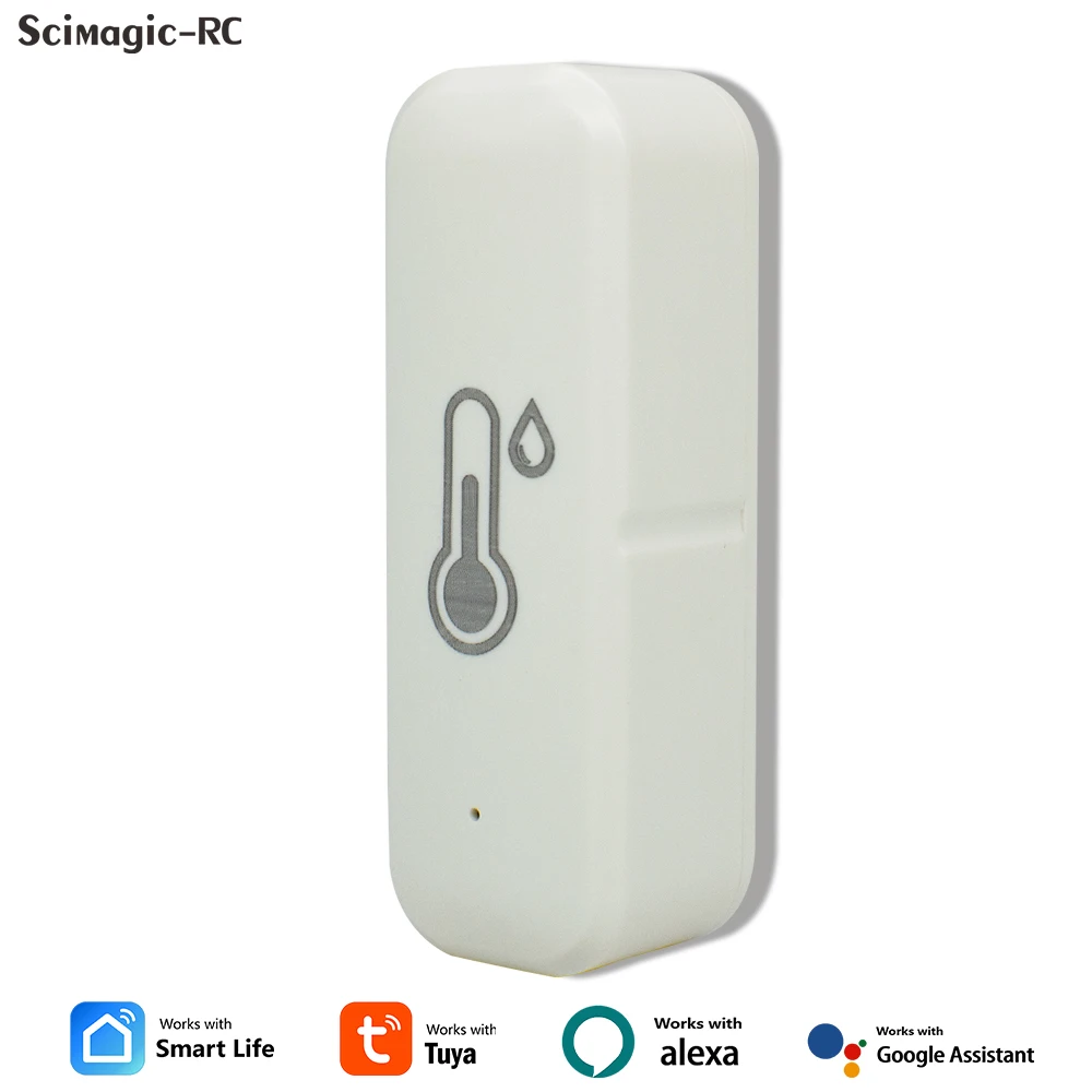 

Tuya Умное приложение для управления датчиком температуры и влажности Монитор внутреннего термометра Домашняя автоматизация работает с Alexa Google