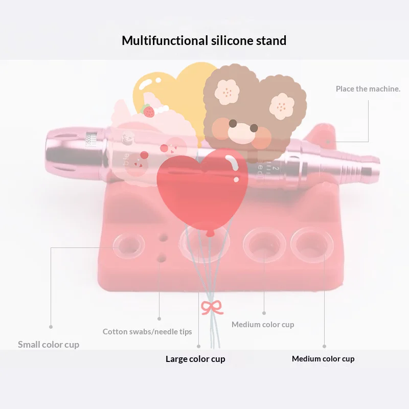 

Silicone Tattoo Pen Holder Microblading Pigment Ink Cup Tattoo Pen Stand, Tattoo Accessories Permanent Makeup Tools