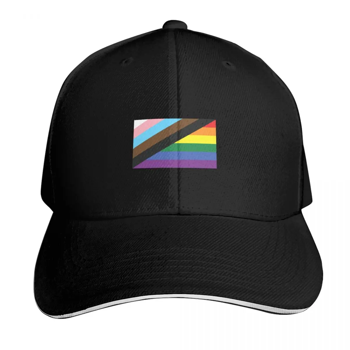

Progress Pride Flag Baseball Cap Male hat Sun Cap New In The Hat Unique hats Golf Men Women's