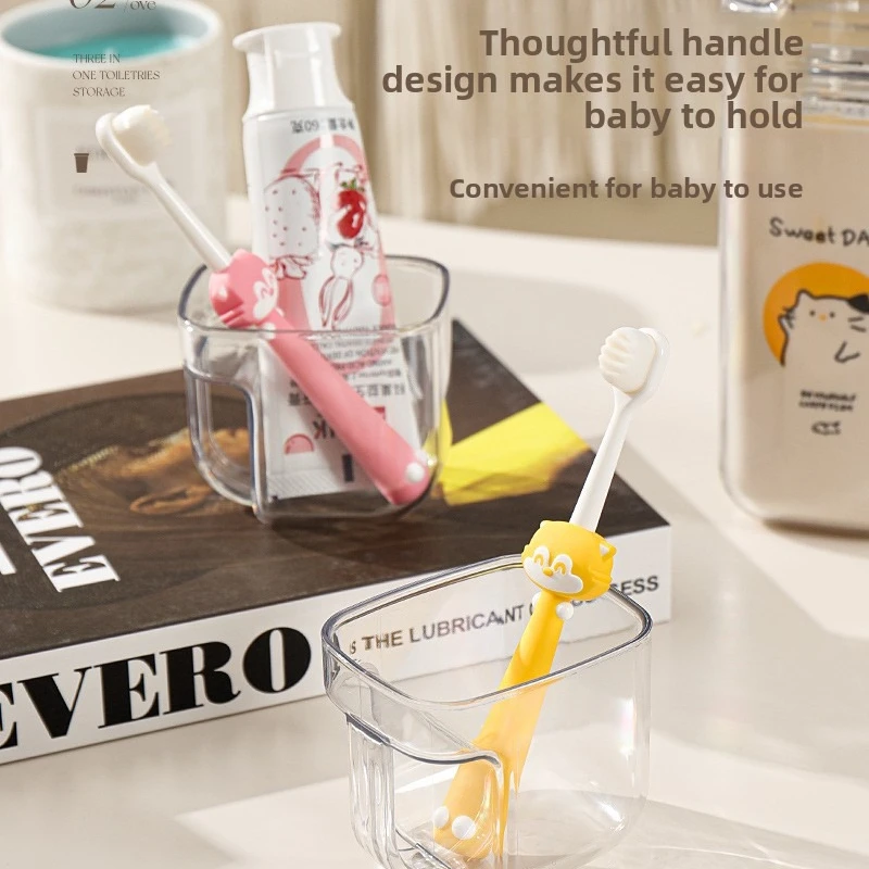 كوب غسول الفم 3 في 1 للسفر، كوب أسنان فاخر خفيف، مجموعة أدوات تخزين محمولة متعددة الوظائف، مجموعة أكواب غسيل إبداعية