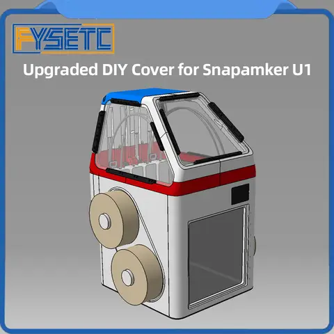 For Snapmaker U1 DIY Casing 3D Printer Thermal and Dust Cover Upgrded Parts for Snapmaker U1
