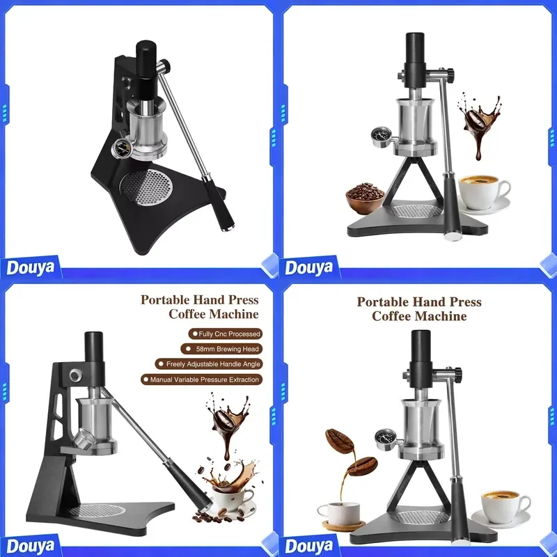 Commercial Lever 58mm Brewing Head Espresso Machine Professional Italian Manual Hand Press Small Coffee Maker