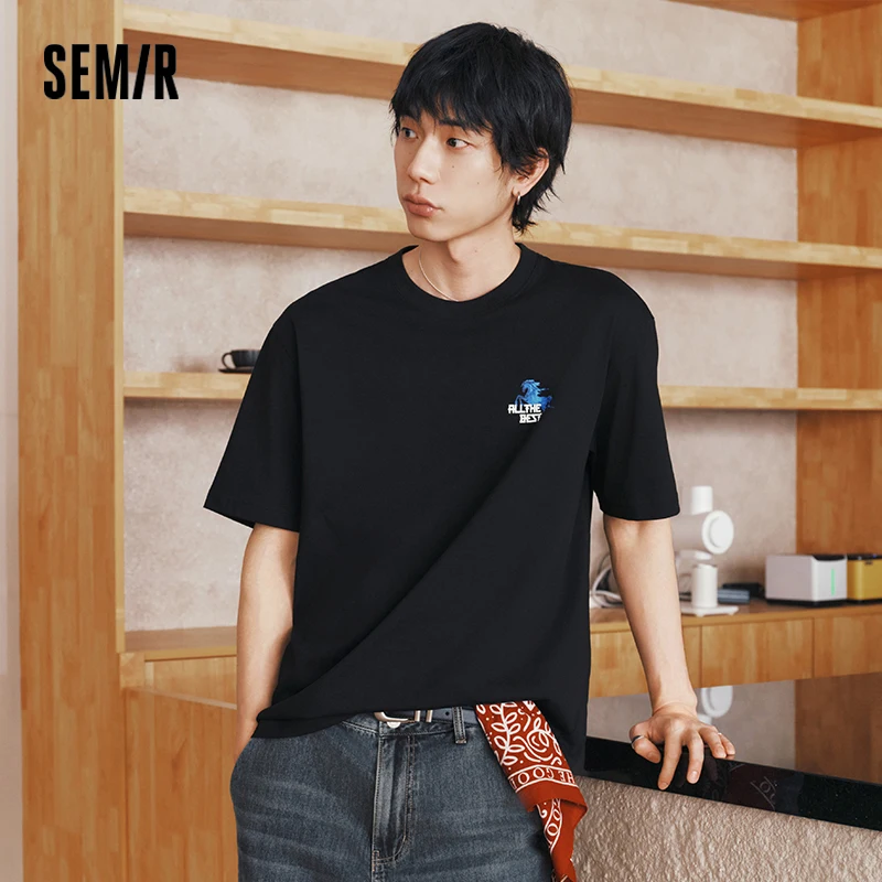 

Мужская футболка Semir: Охлаждающая, с принтом, в традиционном стиле, модная, трикотажная, повседневная, летняя коллекция 2026, для комфортной носки на каждый день