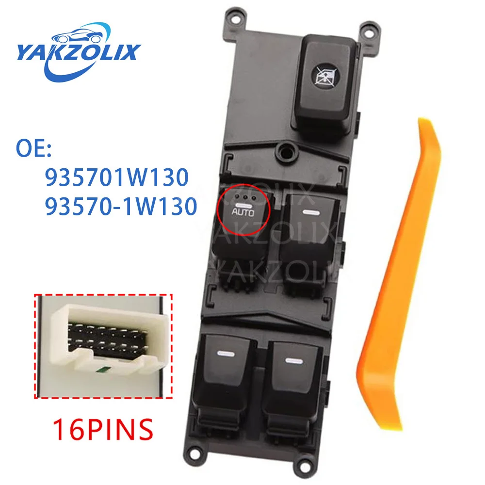 935701W130 Car Accessories  for KIA Rio III 2012-2016 Electric Power Master Window Switch Contorl Button Switch  93570-1W130
