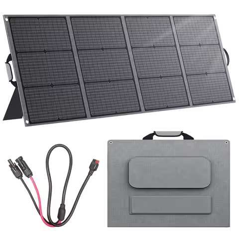 200W Portable Solar Panel IP65 Waterproof Foldable Solar Panel Power Backup Solar Charger for Power Station RV Camping Off Grid