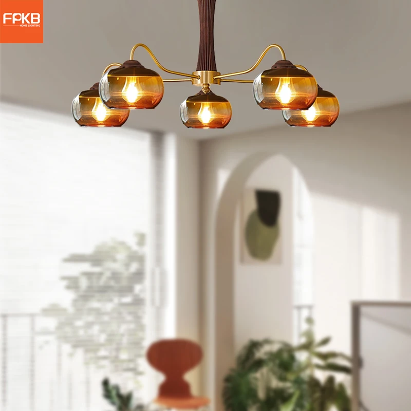 

Medieval style living room chandelier new French retro bedroom living room hall main lamp