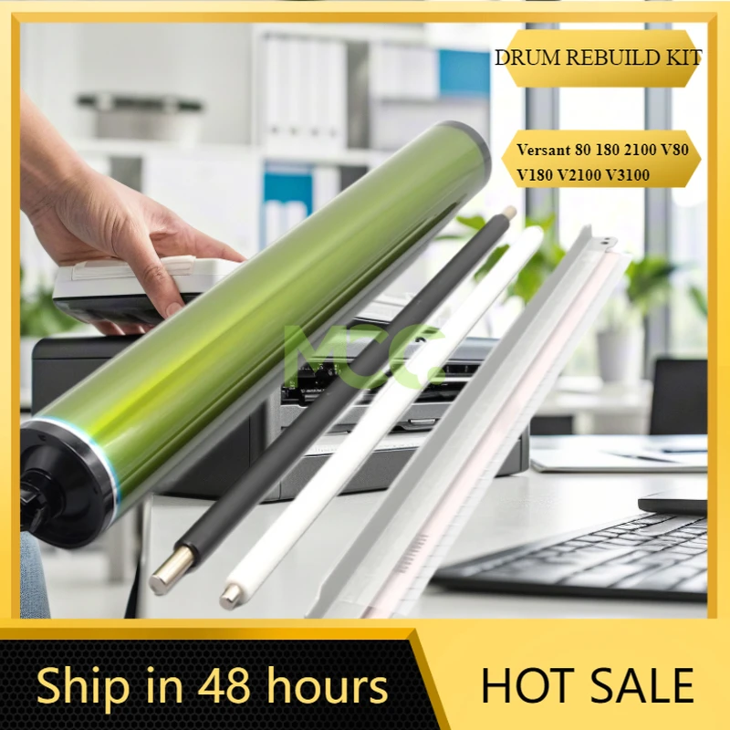 

Комплект для восстановления фотобарабана для Xerox Versant 80 180 2100 V80 V180 V2100 V3100 с фотобарабаном, зарядным роликом и чистящим лезвием