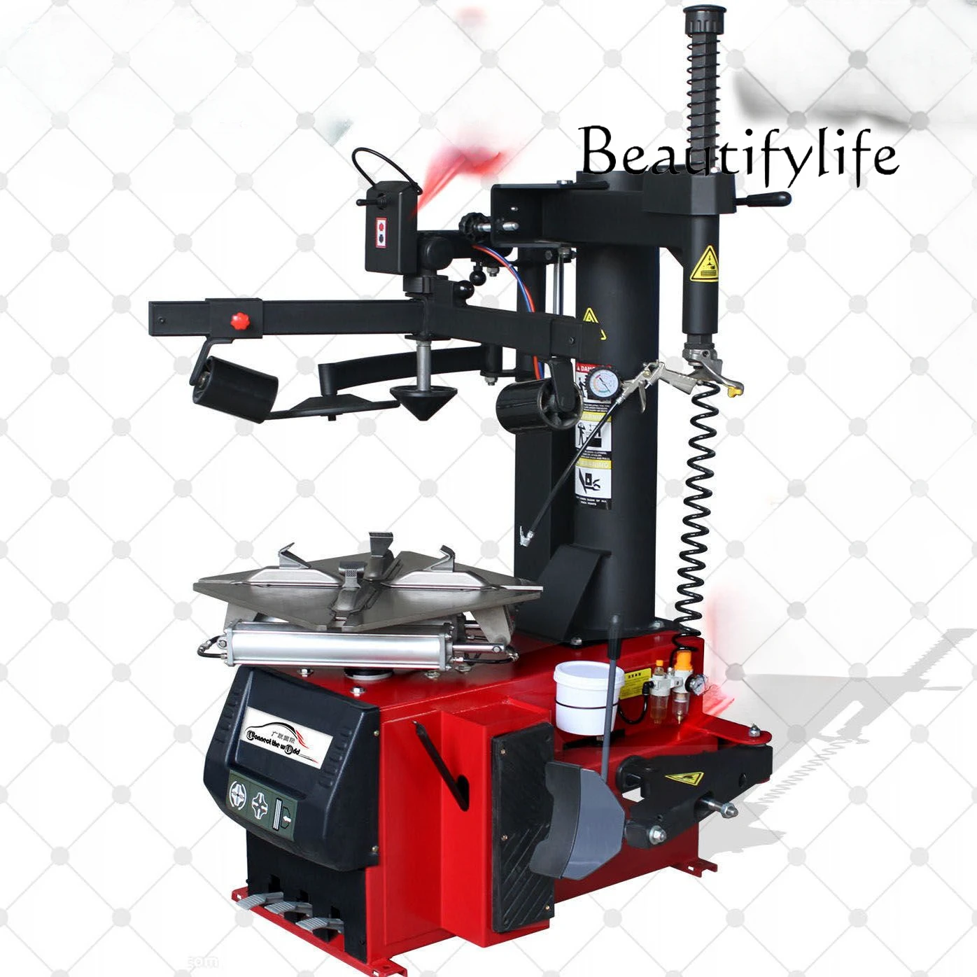 Tire dismantling machine Double press wheel Multi-auxiliary arm Thickened large plate Multifunctional tire dismantling assembly