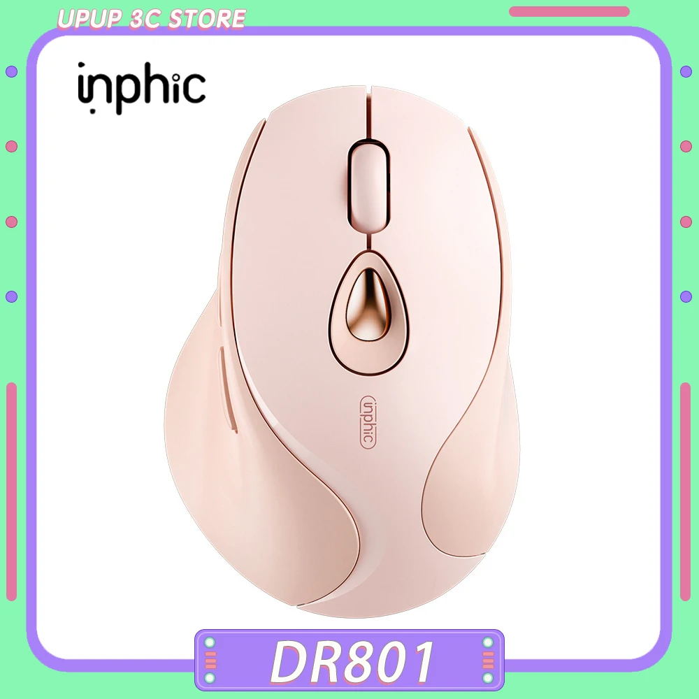 

Новая беспроводная мышь INPHIC DR801, Bluetooth, три режима, 2,4 ГГц, игровая мышь, эргономика, индивидуальный дизайн, ПК, Искусственная Девушка, подарок