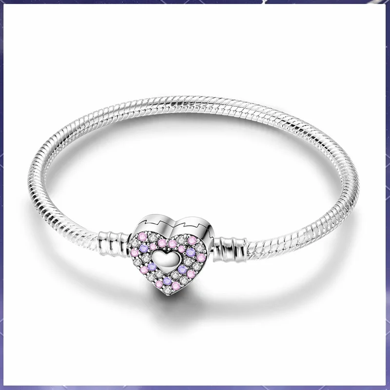 

New classic, fashionable and timeless sisters snake bone chain bracelet suitable for original charm women's jewelry