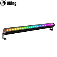 U'King 100W IP65 Waterproof Wall Washer Lights 24X3W RGB LED Outdoor Wall Wash Light Bar Sunlights For Building Wedding Party