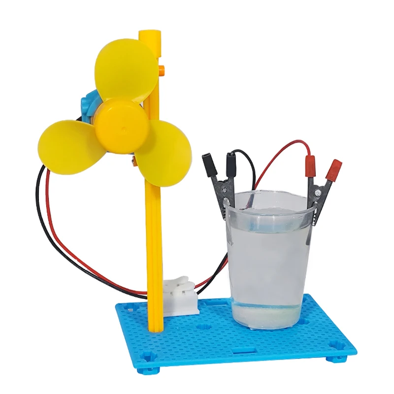 Saltwater Power Solar Power Generation Kids Science Toy Technology Physics Puzzle Kit Educational Toys for Children Learning Toy