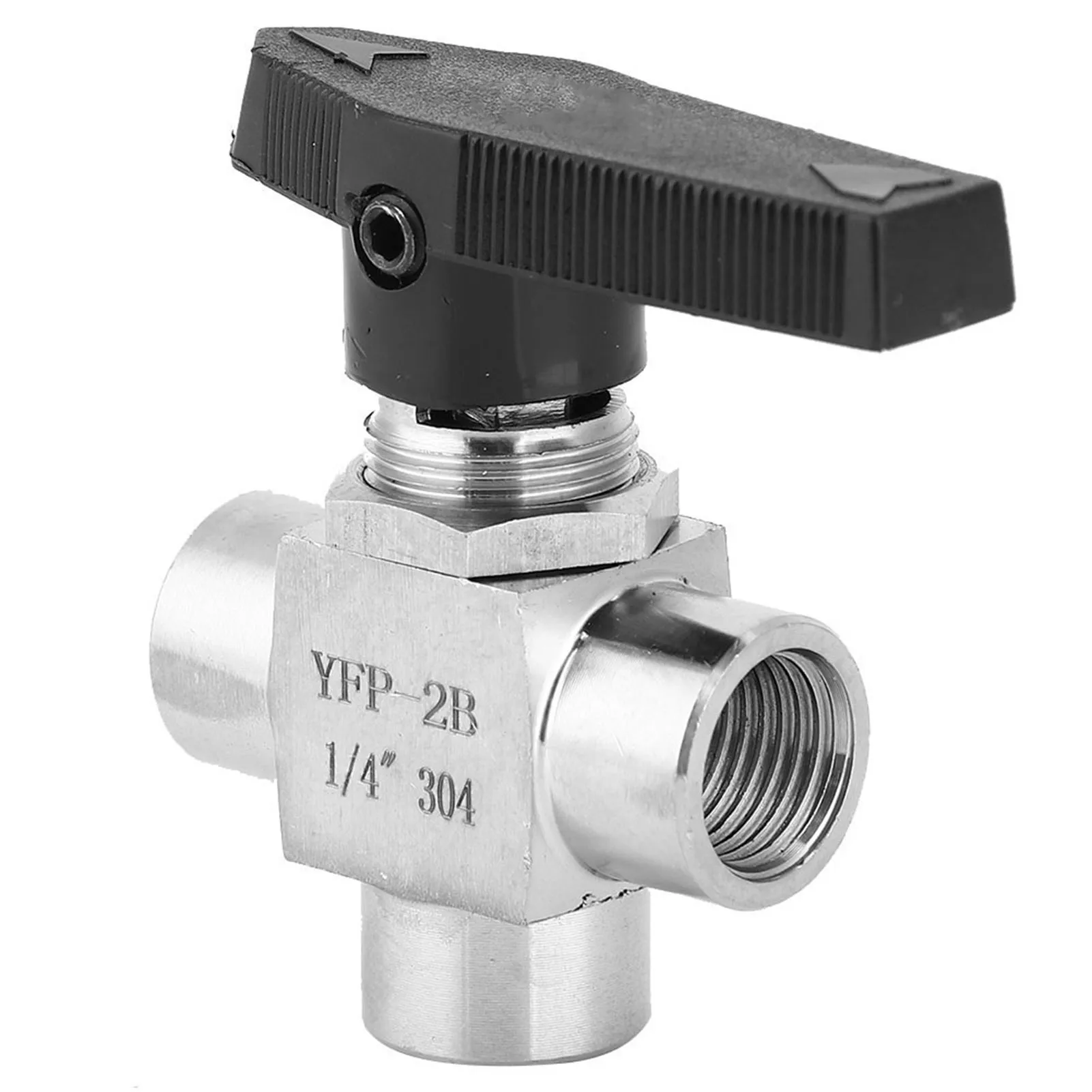 3 طريقة الكرة صمام BSPP أنثى الموضوع الفولاذ المقاوم للصدأ 1/4in للتحكم في تدفق انبوب ماء ارتفاع ضغط ارتفاع درجة الحرارة المياه الغاز #5