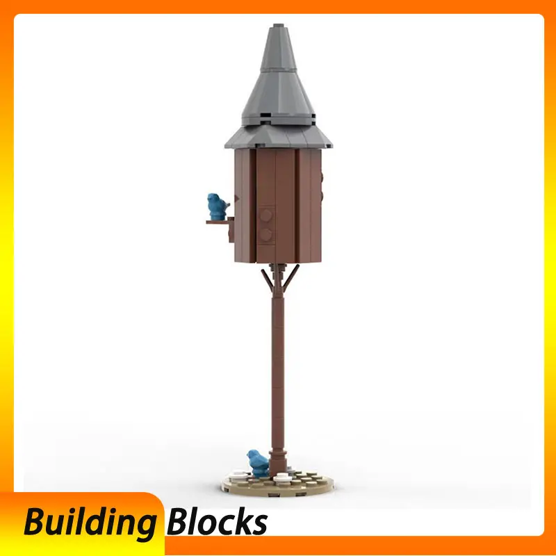 

MOC сборка мелких частиц, строительные блоки, лес, средневековые животные, дом голубя, дом, архитектура, стереоскопическая модель для