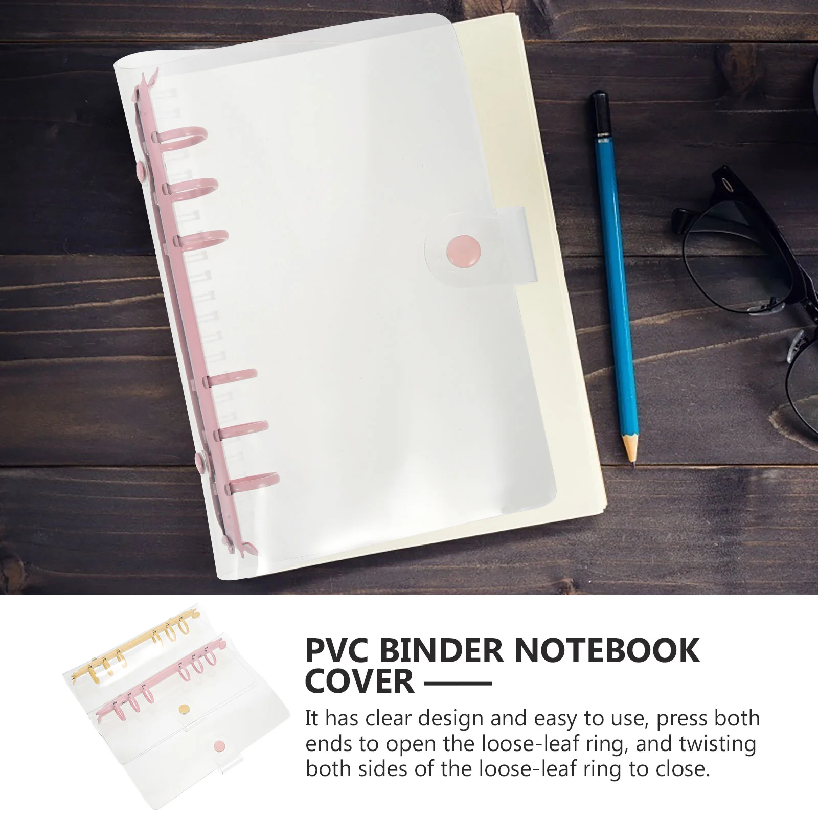 2 ชิ้น Binder Notebook Budget แผ่นร้านหนังสือและเครื่องเขียนรีฟิล 6 แหวนหลวม Office Supply ขนาดเล็กสด