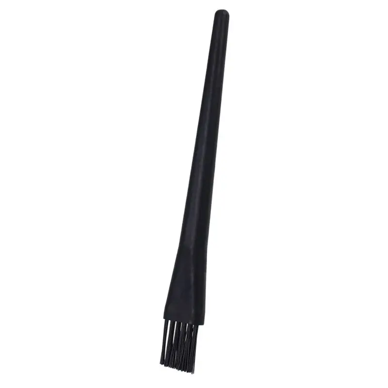 ABRI-10X 6 In 1 Plastic Small Portable Handle Nylon Anti Static Brushes Cleaning Keyboard Brush Kit, Black (Zip Bag )