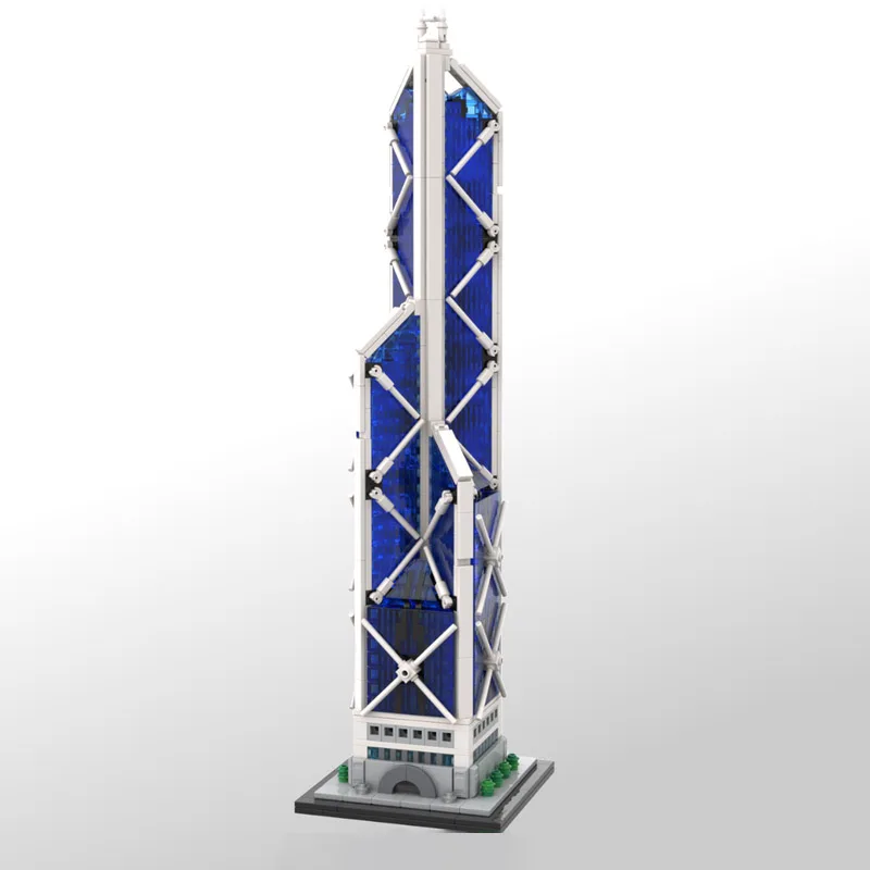 Juego de modelo de rascacielos de juguete de bloques de construcción MOC personalizados DIY para juguetes de ensamblaje creativos. Ideal como regalo navideño para todo el edificio