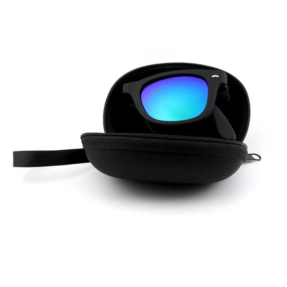 

Premium Eva Foldable Sunglasses Case Black Portable Lightweight Storage Box for Glasses Pens Coins Travel Accessories