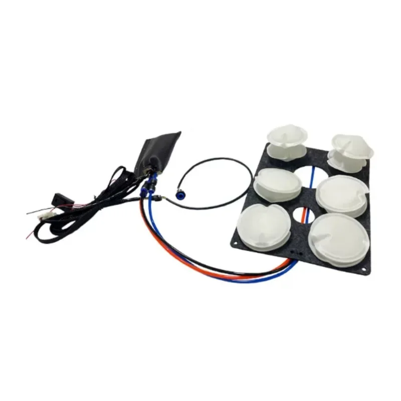 Universal Pneumatic Massage Seat Cushion, One Button Control 4 or 6 Air Points Massage Pad for Car and Home Use