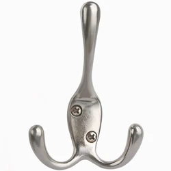 1pc Coat Hook Wall Mounted Hooks Clothes Rack Robe Hook Zinc Alloy Furniture Hook For Home Coats Hat Clothes Hanger Towel Keys