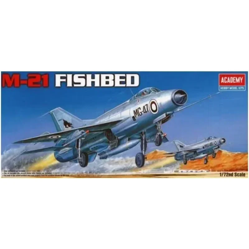

1/72 Academy model 12442 MiG-21 Fishbed Fighter assembly Scale diy toys Model Kit