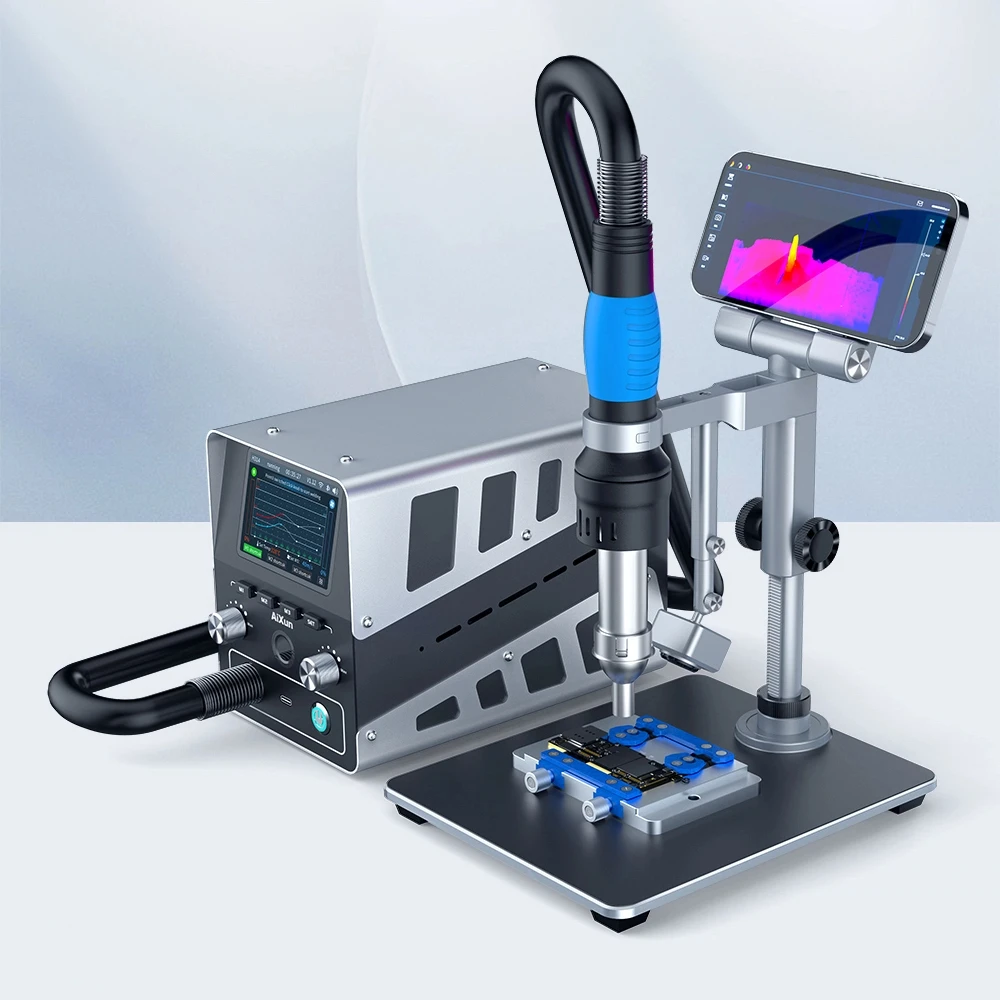 

Aixun H314 Intelligent Hot Air Gun Soldering Station 1400W Digital High Power BGA Rework Heating Station With Nozzle Tools