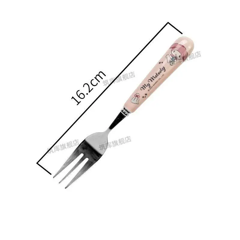 سانريو ماي ميلودي كورومي سينامورول شوكة ملعقة ضرب المنتج منتج جديد Kawaii الكرتون في الهواء الطلق المحمولة الكبار طالب لطيف