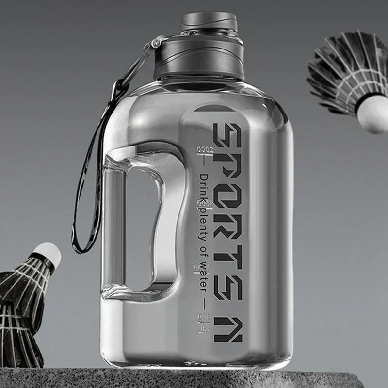 1,7 L/2,7 L Tragbare Große Kapazität Wasser Flasche Sport Wasser Flasche Gym Radfahren Tasse Für Fitness Camping Männer Wasserkocher – Detail 11