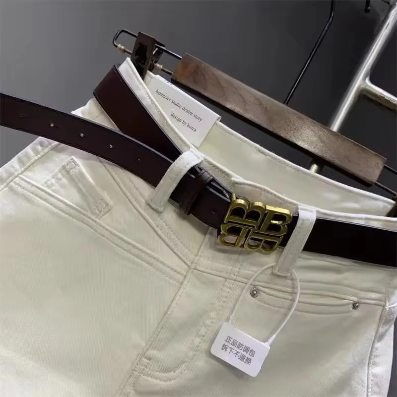 Weiße vielseitige Denim-Shorts mit Reißverschluss und hoher Taille, Sommer, lose Taschen, weites Bein, Jeans für Damen, lässige heiße Hosen, schlanke Damen-Jeans