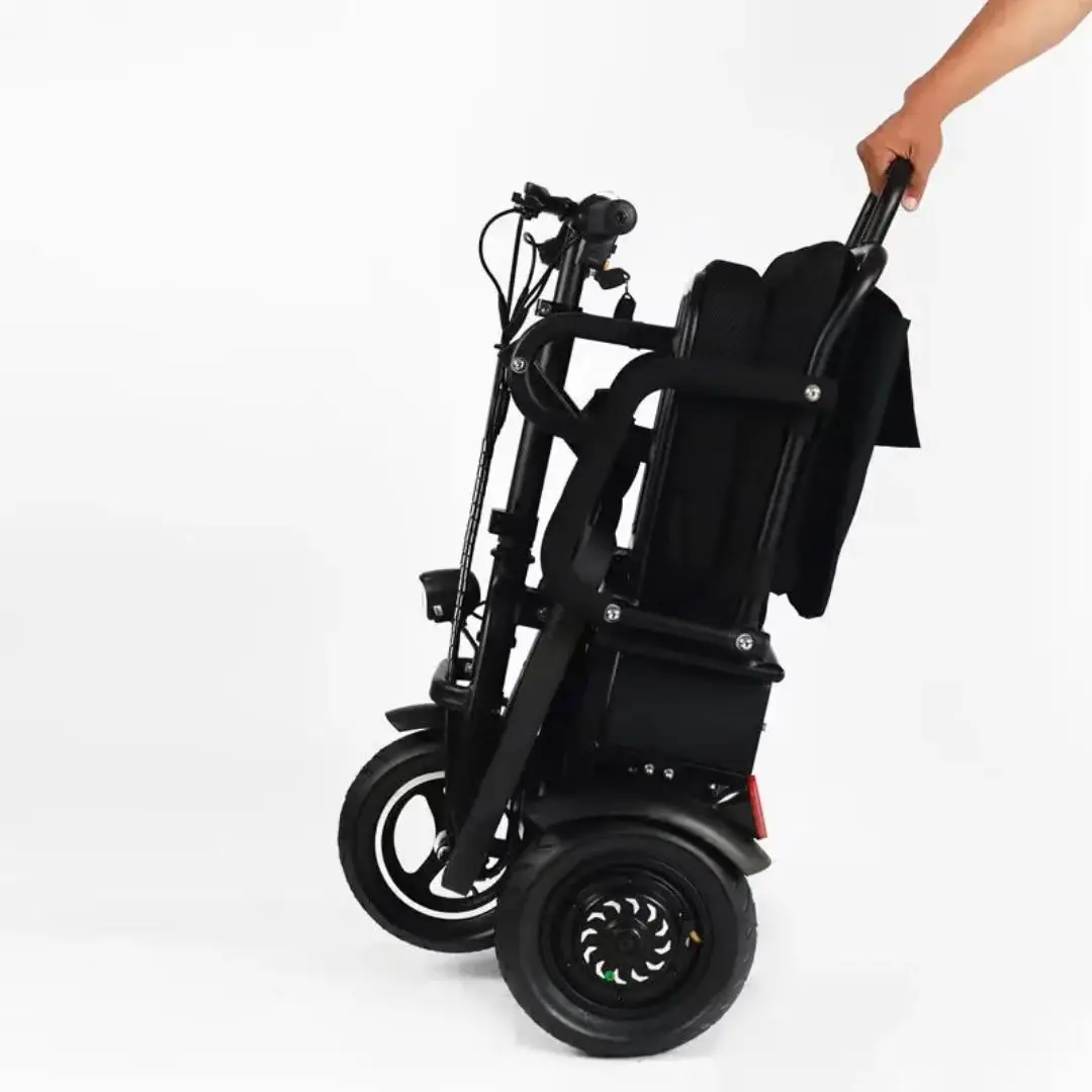 Ultra-light and small packaging size folding electric bicycle electric tricycle elderly scooter